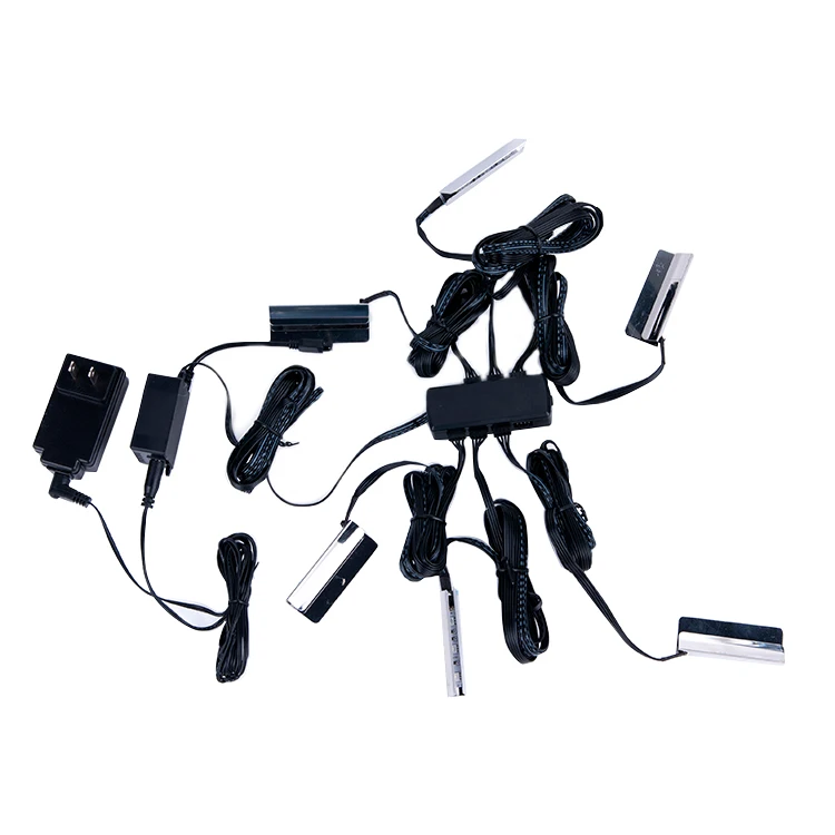 Fashion Style Led Light Glass Shelf Clip Light With Rgb Color