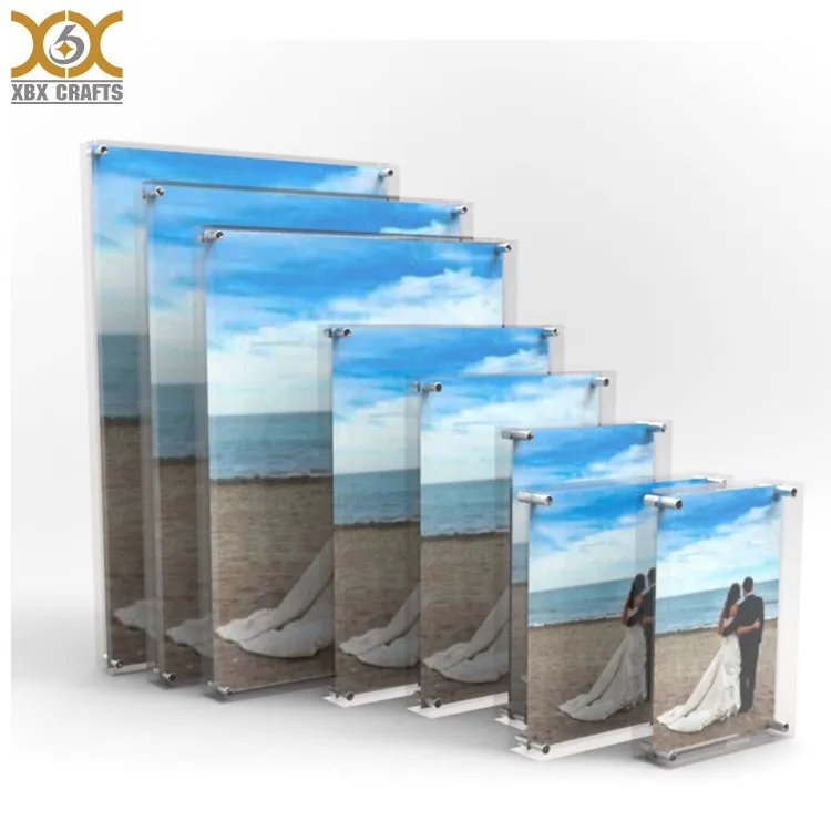 Wholesale 4x6 Inch 24mm Thick Acrylic Picture Frame,Clear
