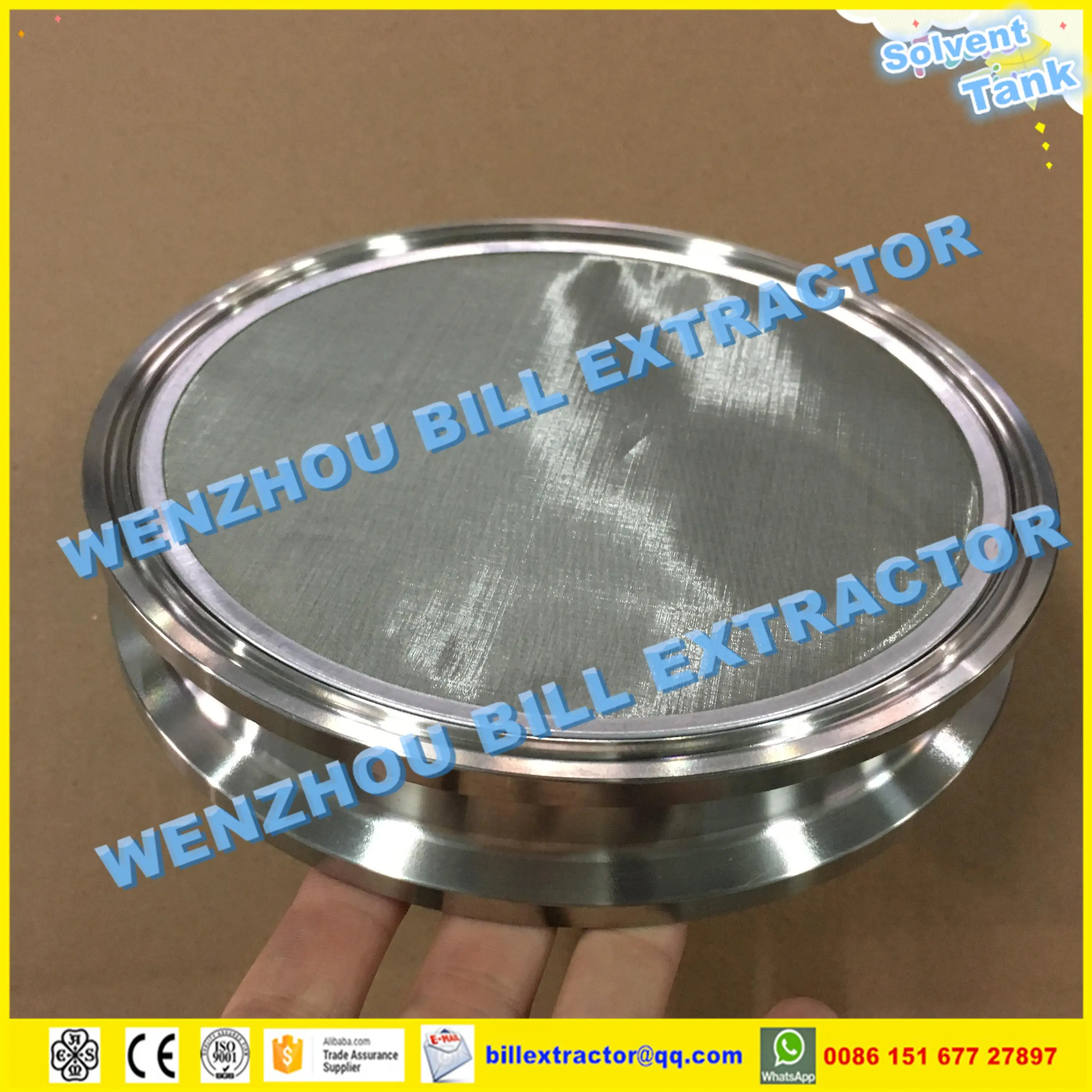 20 Micron 25 Micron 50 Micron 6" Stainless Steel Coins Bho Screen