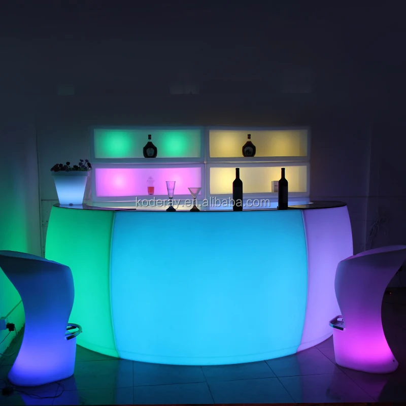 Portable Pe Plastic Furniture Led Bar Tables And Bar Chairs Buy