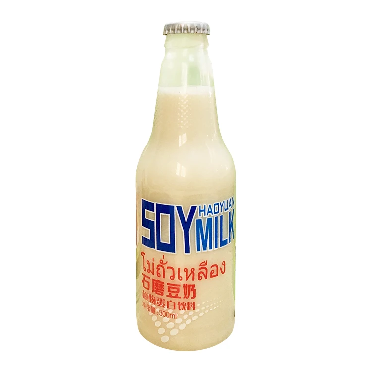 300ml Soft Drink Glass Bottled Soy Bean Milk Drink Buy Soy Bean Milk