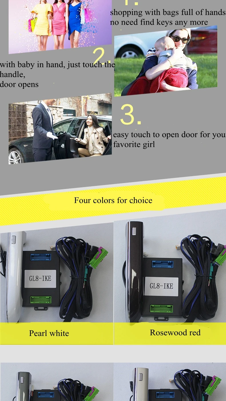 Car Alarm Central Locking System Keyless Entry Comfort Access For GM Buick GL8 28T No Wire Cut