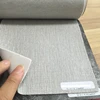 linen woven texture synthetic faux upholstery leather for sofas, couches and office chair