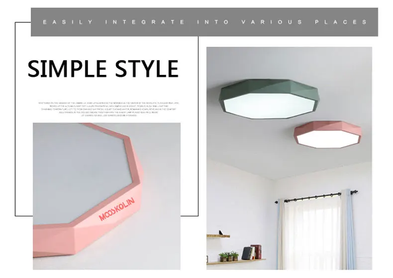 Luzes de Teto Lâmpadas para Sala Ultrafinos Ruond Estar Quarto Varanda Cozinha Lustres Sala Casa Dec Led Lustre Teto 3 Luzes de teto