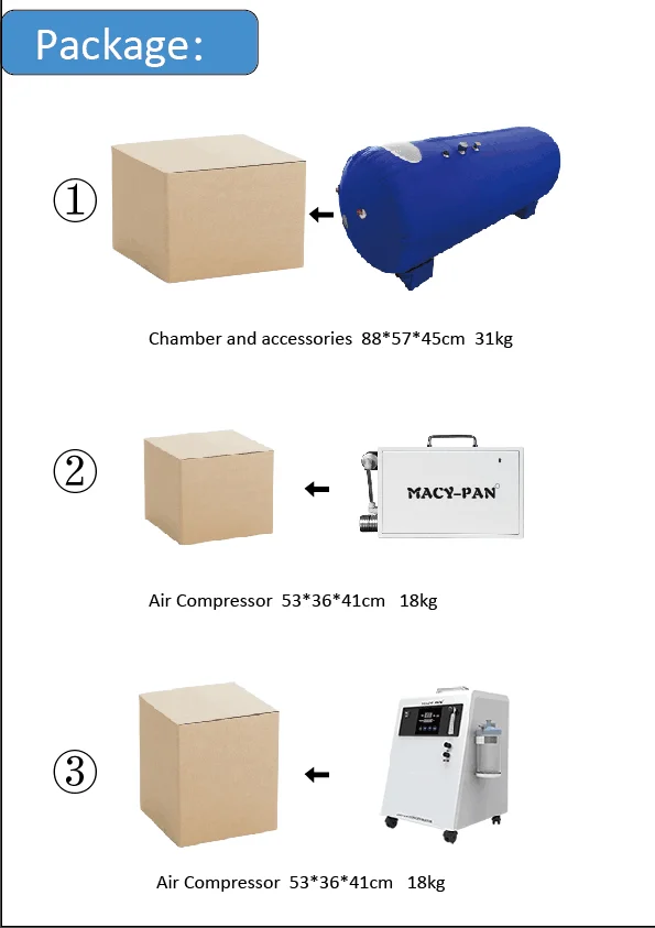 Macy Pan ST702 portable hyperbaric chamber for old people keep health