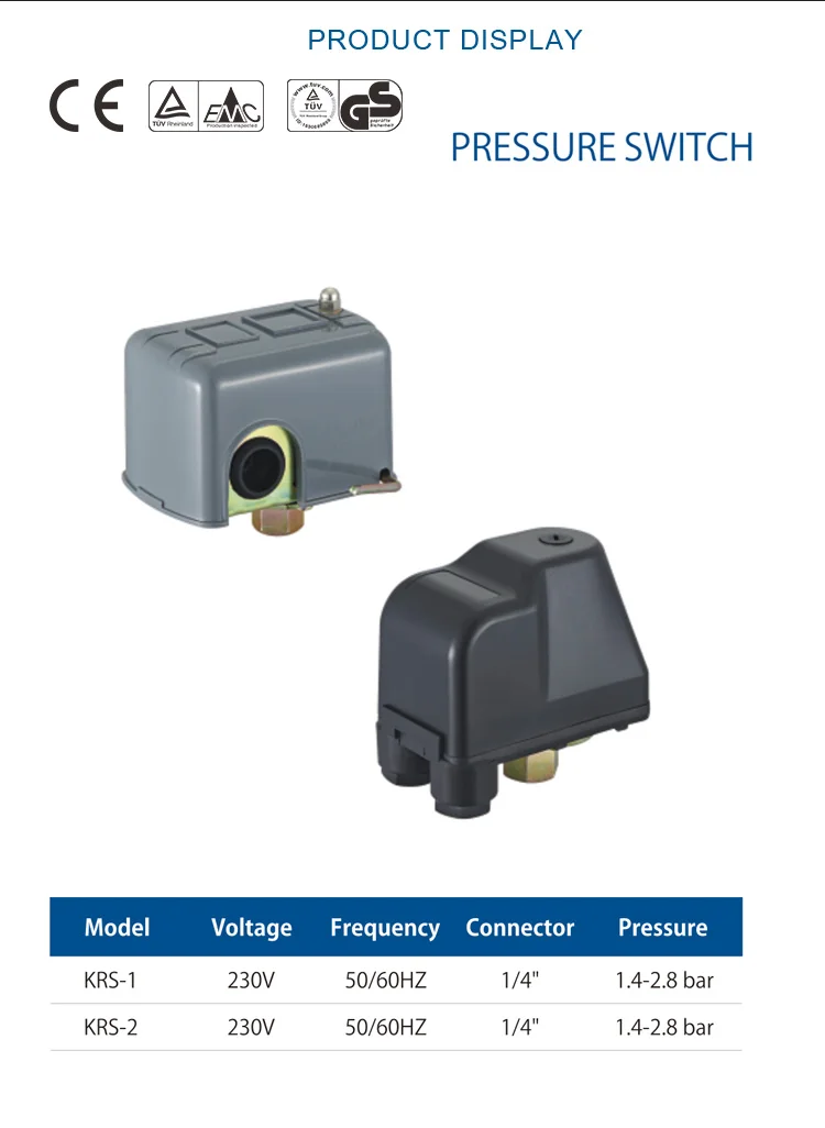 Automatic Adjustable Water Pump Pressure Switch Buy Automatic