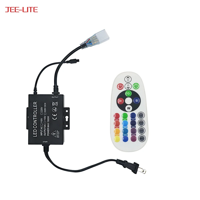 High Voltage Wireless RGB GRB Controller AC 220V 110V  Led RGB GRB IR Remote Control Controller Dimmer