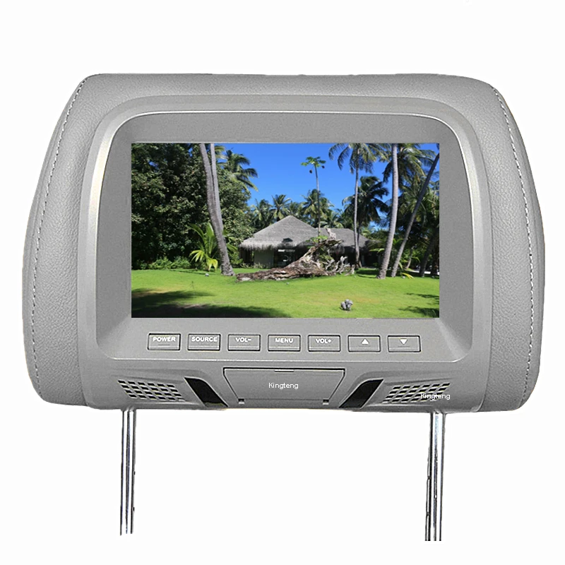 Custom Cheap Price 7 Inch Tft Lcd Car Headrest Monitor With Pillow