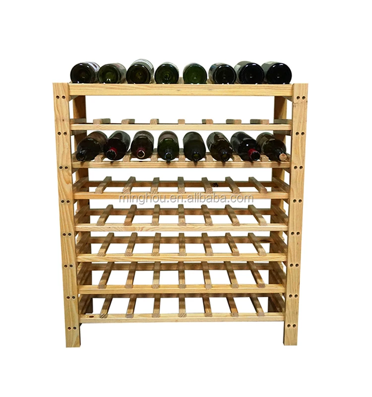 64 Bottles Wood Display Shelf With A Tilt Top Tilt Top Display Wood