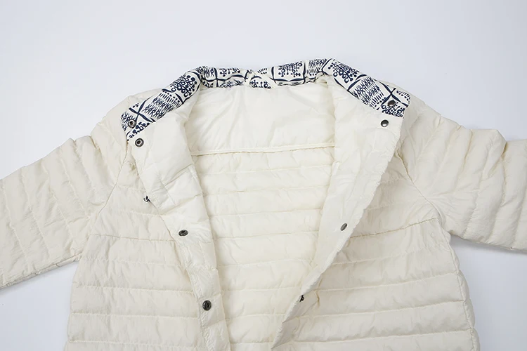 Professional modern design women duck down coat long