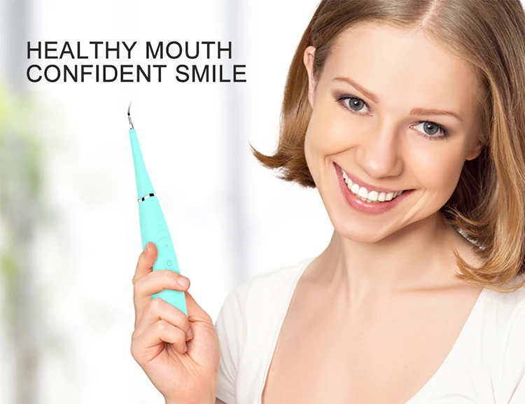 Portable chargeable waterproof mini ultrasonic electric tooth cleaner for tooth care