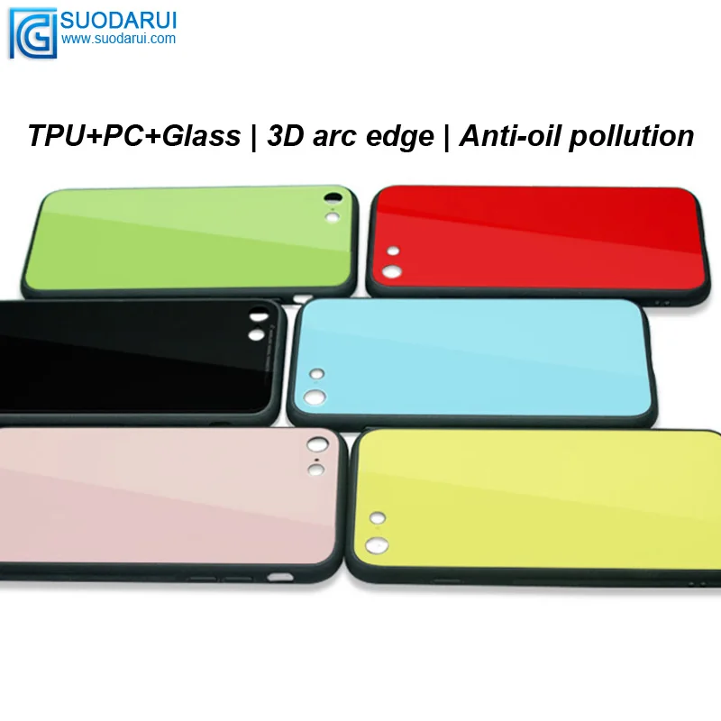 Cell phone Protective Cover For Iphone X / 10 (TPU PC Tempered glass Backplane) combination Case