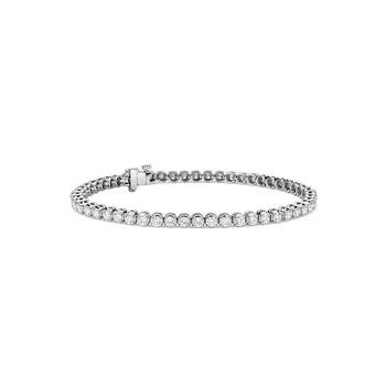 white gold cz tennis bracelet