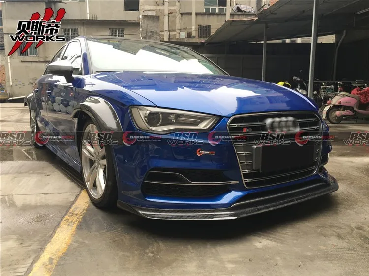 Darwinpro 20132016 S3 Sedan Bkss Style Carbon Fiber Fender Flare Wings