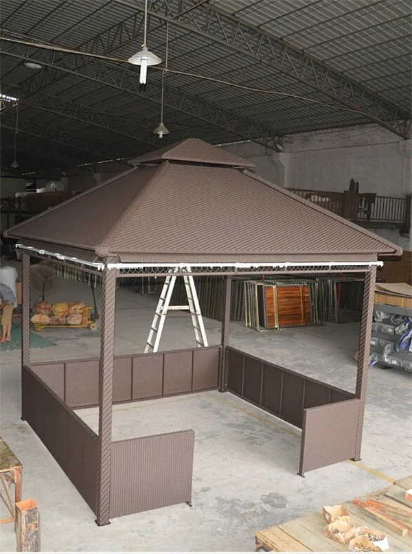 Outdoor Patio Grill Gazebo Canopy Garden Rattan Furniture For Sale