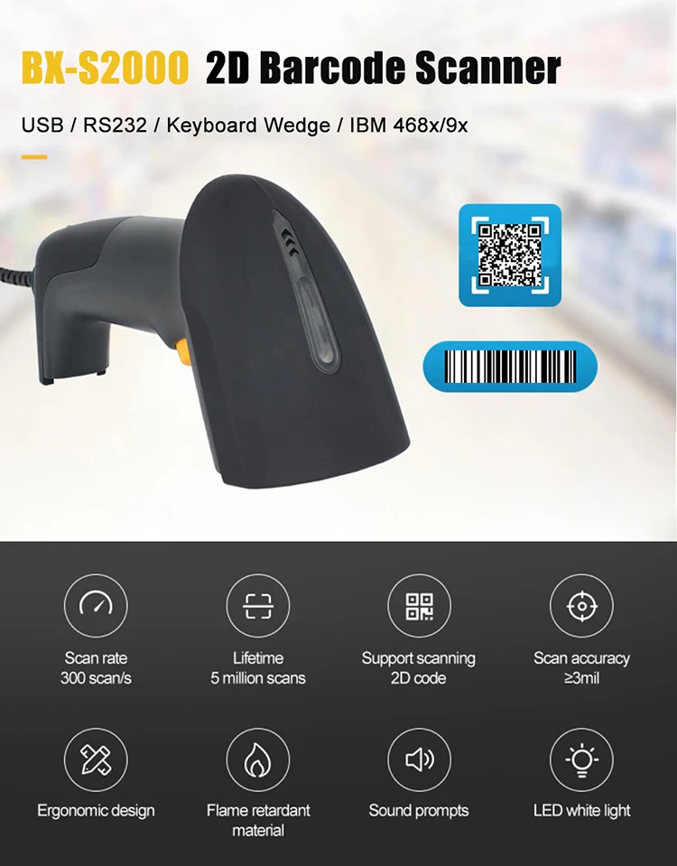 Bxs2000 Price Checker 2d Barcode Scanner Android Mini Bluetooth