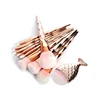 10 +1 pcs Rose Gold diamond unicorn face Contour Foundation makeup Brushes Sets Mermaid Fish Powder Brush