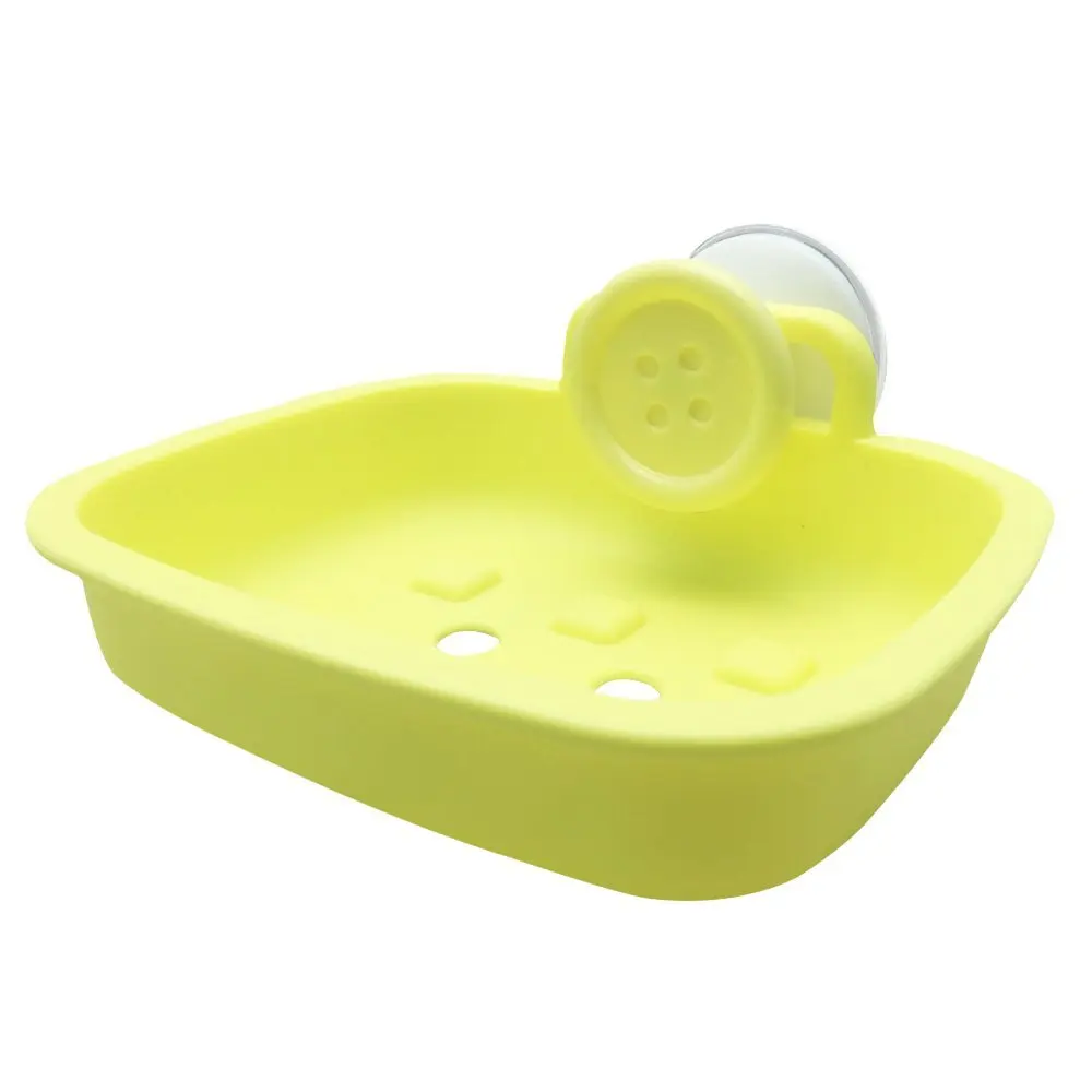 JOJO STYLE Multiple Plastic Soap Case Holder Container Box - With Gifts – Bathroom Soap Case – Macaron Yellow