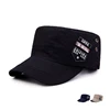 Unisex Cotton Flat Top Cap Baseball Caps Embroidery Casual Army Caps Outdoor Sun Hat