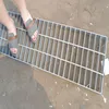 Structure steel grating step for building
