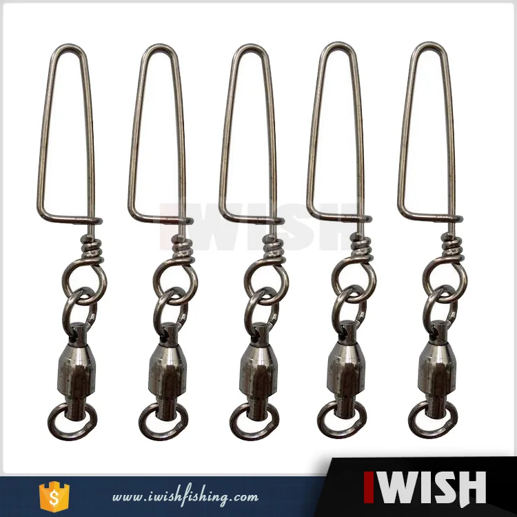 10 Biggest Size Coastlock Clips Ball Bearing Fishing Swivels And Snaps