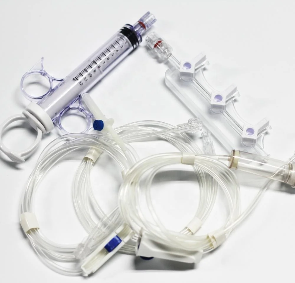 Medical Disposable 3 Port Stopcock Infusion Manifold Set For Single Use ...