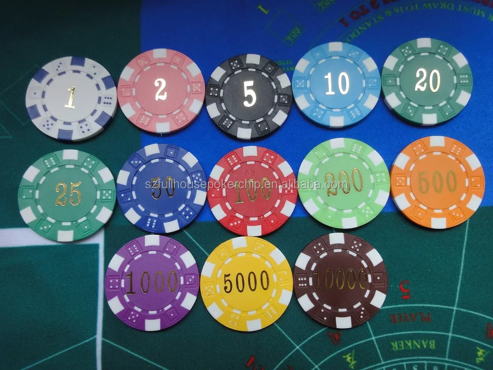 Dice Poker Chip With Hot Stamp Number Different Value Buy Ultimate