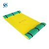 Soft xpe foam water park floating mat for swimming pool play with double pillow