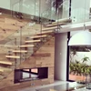Hardware side mounted interior glass railing with tempered glass railing glass railing