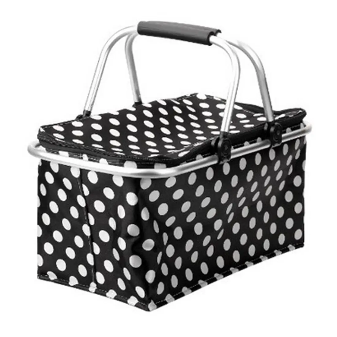 picnic cooler bag with plates