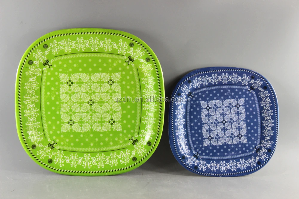 Square Dessert Dish Melamine Square Dinner Plate
