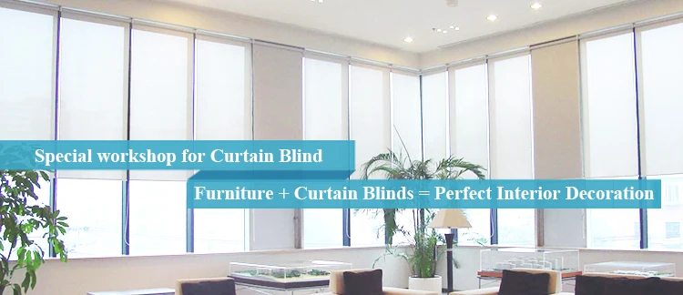 Wholesale ready made vertical blinds office window curtains with component