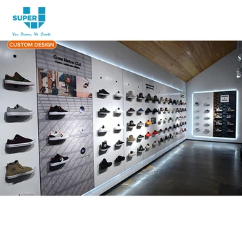sneaker display shelves
