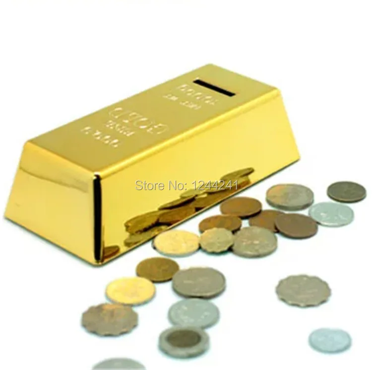 Gold Brick Find Deals On Line At Alibaba Get Quotations Gold Brick Shape Piggy Bank Creative Bullion Cash Box Bricks