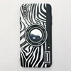 Cool Fashion Zebra texture 3D camera Mirror Phone Case For iphone X Case For iphone 6 7 8 Plus XR XS MAX Soft IMD Back Cover