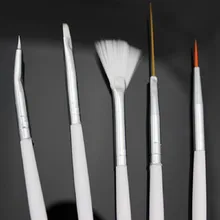 2016 new fashion 15Pcs Nail Art Design Acrylic Dot Painting Tool Pen Polish Brush Set hot