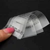 Transparent Silicon Feel Clear Soft Thin Printing TPU Washing Care Labels for Swimwear Clothing