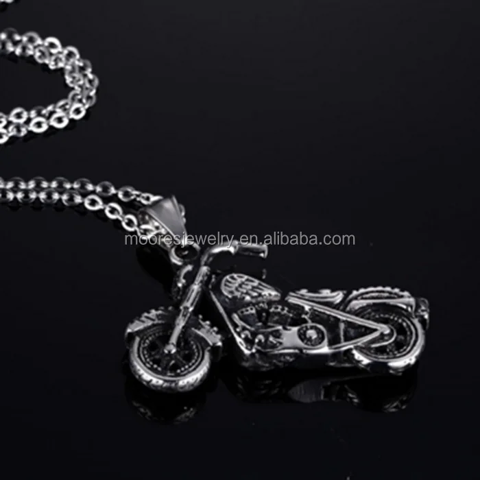 Fashion Stainless Steel Jewelry Mens Biker Pendants,Motorcycle Antique