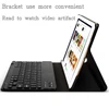 China Non soft dilp + flocking design Smart pu leather bluetooth keyboard tablet cover for Apple iPad mini123 4for apple air1/2