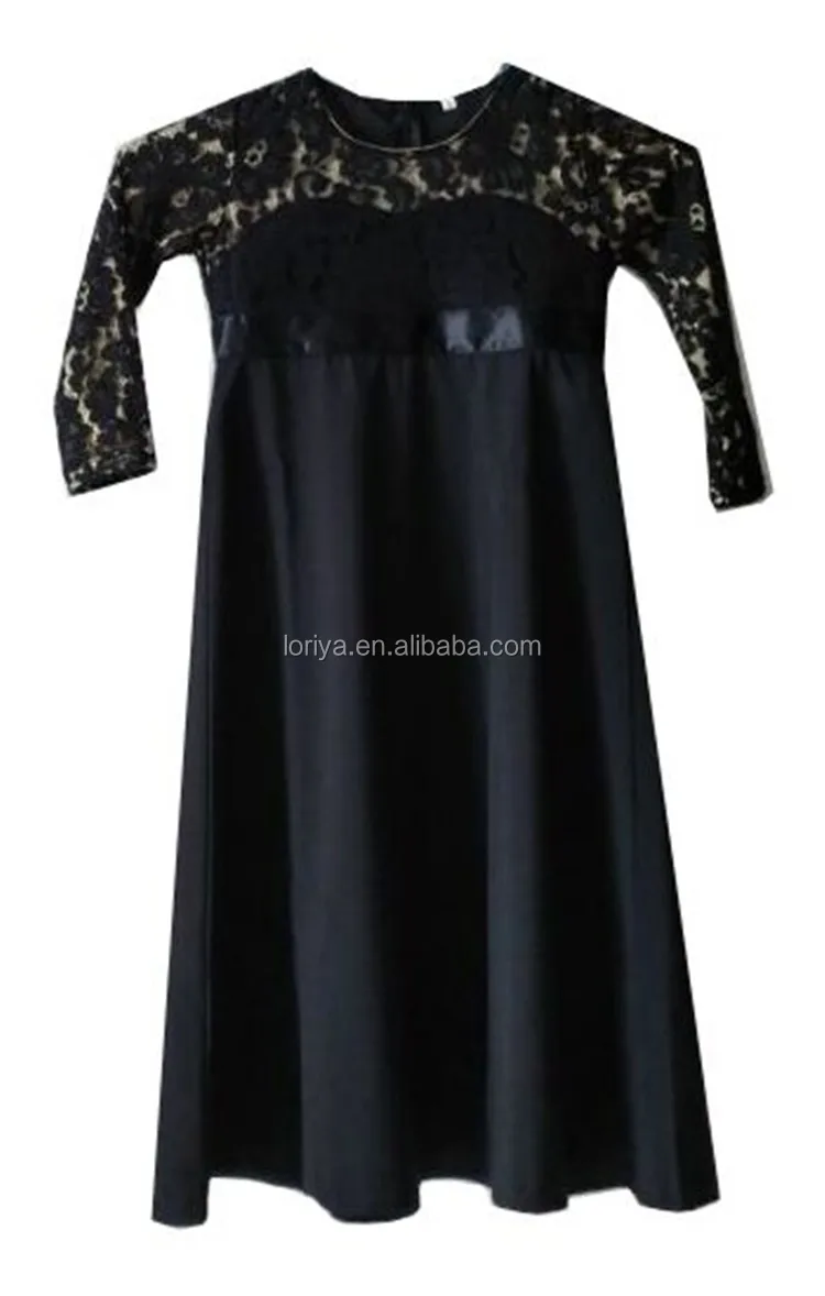 2017 Latest Abayas Designs New Fashion Muslim Kids Abaya Islamic Girls Wear Lace Mommy And Me 