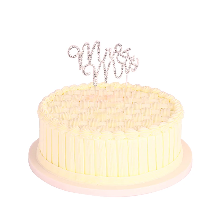 Acrylic Mr Amp Mrs Cake Topper Monogram Wedding Bridal Shower