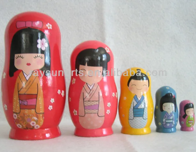 japanese wooden dolls