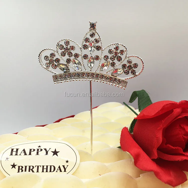 crown tiara style cake topper