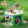 Most popular wooden sort and discover activity cube for children W11B081