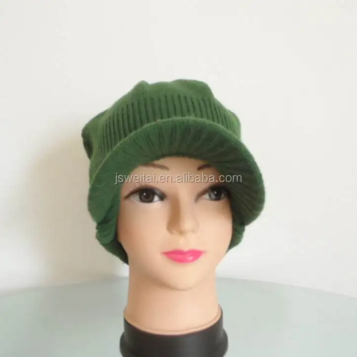 beanie cap with visor