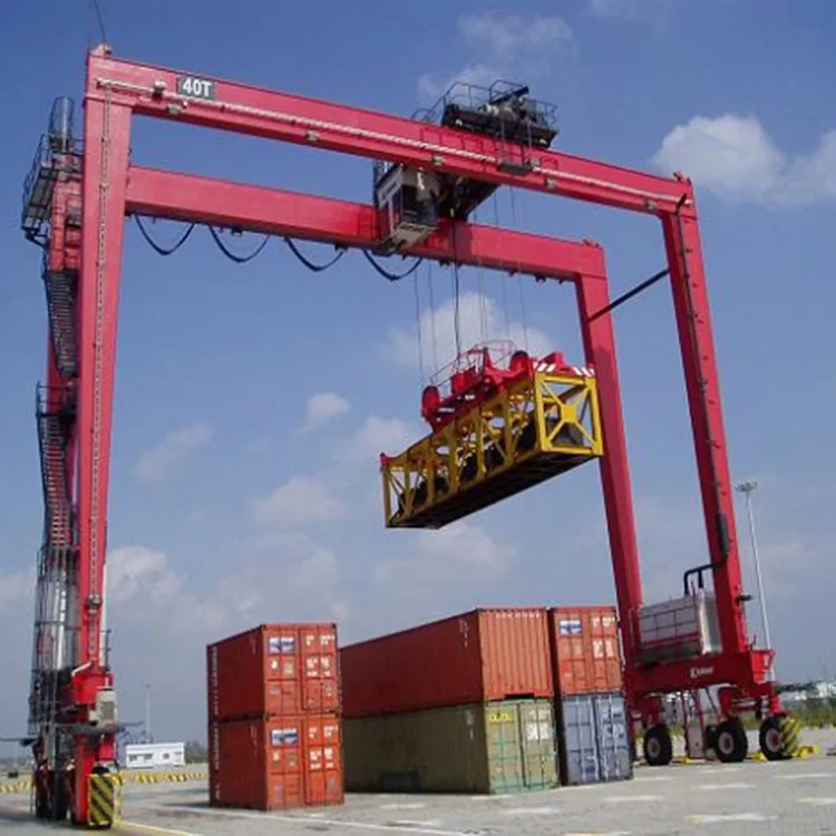 Port Use Container Gantry Crane 50 Ton Rubber Tyred Gantry Crane Price Buy Container Gantry