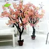 GNW BLS041-3 Artificial Plum Blossom Tree with Pink color Waitting Room decoration