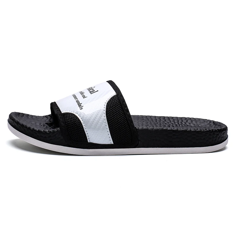 Custom Men Slideon Sandals Black,Pvc Slide Sandals Footwear Slipper