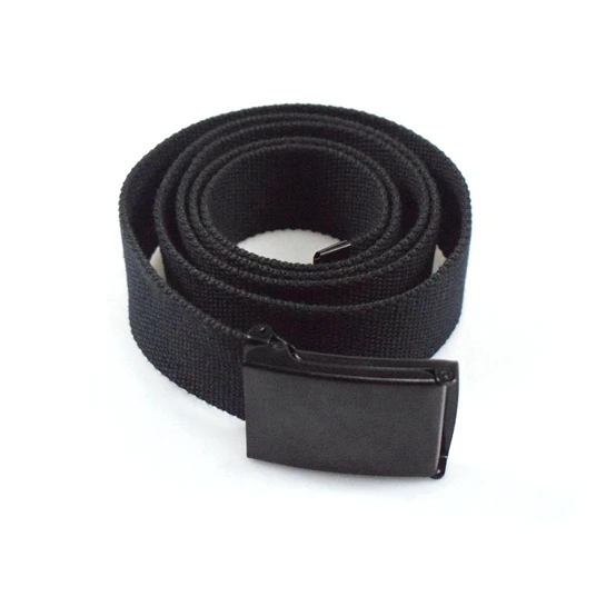 Custom Logo Belts 3.8cm Cotton Belts Black Canvas Belt - Buy Fabric ...