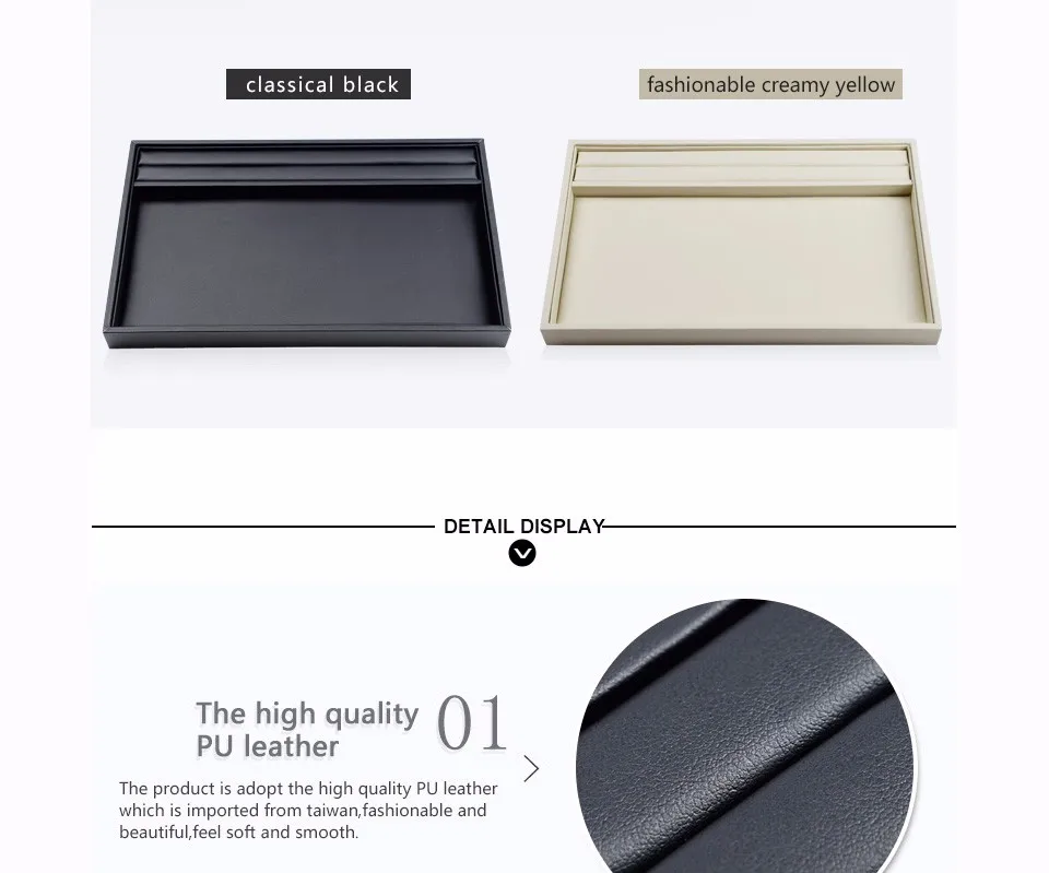 Fanxi China Factory Portable Jewelry Display Tray Ring Necklace